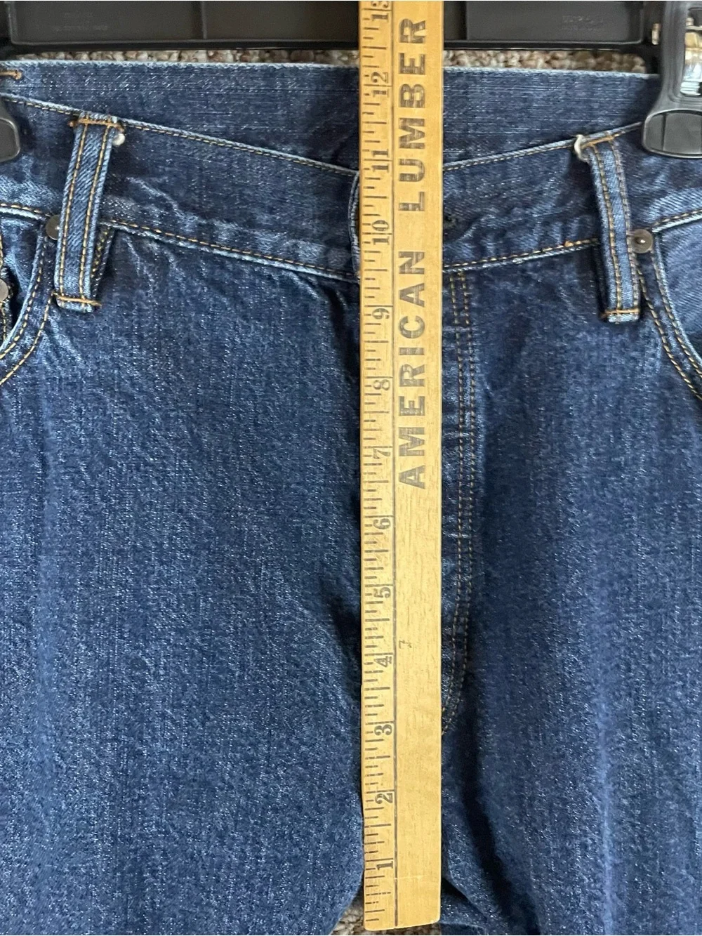Polo Ralph Lauren Selvedge Jeans Mens 38 x 32 Slim Straight Dark Wash Denim 135
